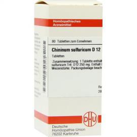 Chininum Sulfuricum D 12 Tabletten